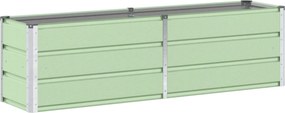 vidaXL Jardinieră Verde 160 x 40 x 45 cm Oțel