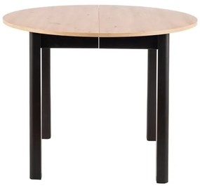 Masa de bucaterie Dante, stejar artizanal / negru