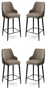 Set de scaune de bar Enox Cappuccino, 4 buc.