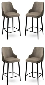 Set de scaune de bar Enox Cappuccino, 4 buc.