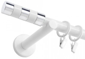 Galerie SIMPLA CILINDRU INOX PRINDERE PERETE 19 MM ALBA (Alege marime: 140 cm)