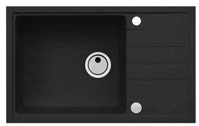 Chiuvetă de bucătărie ALVEUS 1149117 INTERMEZZO 78x48 cm negru mat