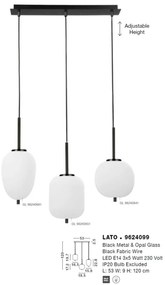 Lustra suspendata design modern LATO 3L