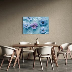 Tablou - Violete în apă (90x60 cm)