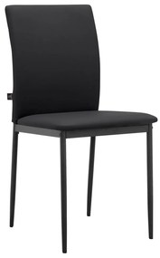 Scaune de dining negre 2 buc. din imitație de piele Pavia – Støraa