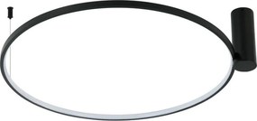 Plafonieră LED RING S, 50 W, 230 V, 3000/4000/6000 K, Ø 90 cm, neagră