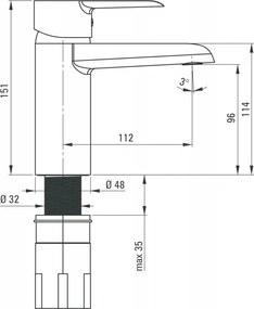 Robinet lavoar din seria Corio BFC_020M