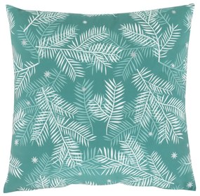 Pernă cu umplutură cu motive de Crăciun Ramuri 45x 45 cm, verde