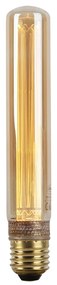 Lampa cu tub cu filament LED E27 cu sticla chihlimbar 2W 65 lumeni 1800K