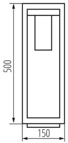 Lampă de exterior Kanlux 34984 VIMO 1xE27/15W/230V 50 cm IP44 negru