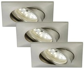 SET 3x corp de iluminat LED încastrat Briloner 7210-032 ATTACH LED/5W/230V IP44 crom