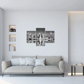 Tablou - New York și zgârie-norii mov (90x60 cm)