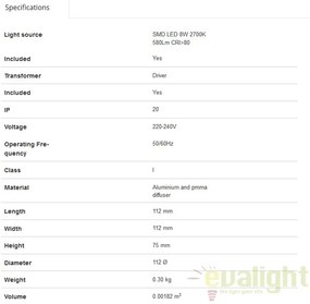 SPOT LED INCASTRABIL MODERN SON-1 8W 42928