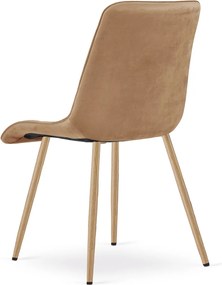 Scaun de masa SPLIT VELVET, maro
