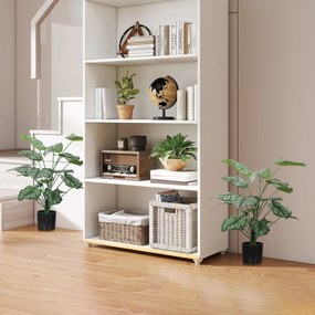 HOMCOM Set de 2 plante artificiale interioare 65 cm, arbore artificial cu ghiveci din plastic și floxare, verde | Aosom Romania