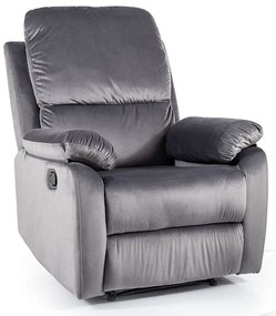 Scaun rabatabil Bud Velvet, gri