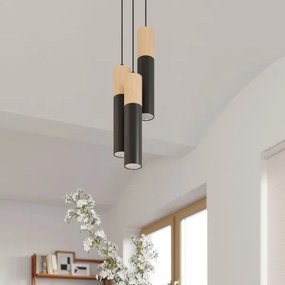 Lustră pe cablu PABLO 1xGU10/40W/230V negru