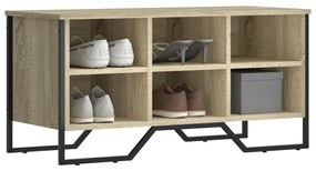 vidaXL Pantofar, stejar sonoma, 90x38x45,5 cm, lemn prelucrat
