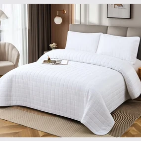 Cuvertura bumbac 100%, 4 piese, pat 2 persoane, 230x240 cm, EY10