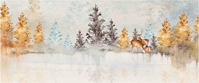 Tablou - Pădure în acuarelă (120x50 cm)