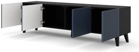Masă TV F 4D 200 Rowanna (Negru + albastru închis). 1125084