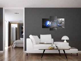 Tabloul bilelor albastru închis (90x60 cm)
