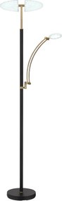 Globo 58909B - Lampă LED dimmabilă de podea TIRANA 40W/230V + 5,5W, neagră