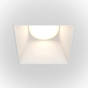 Spot incastrabil design tehnic Share alb 7,5x7,5cm