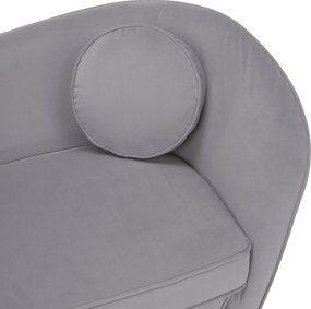 Canapea de design cu 2 locuri, ţesătură Velvet gri/gold crom auriu, EZIO TYP 2