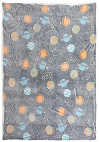 Pătură luminoasă imitație blăniță 4Home Planetarium, 150 x 200 cm