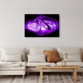 Tabloul fractalilor în violet (90x60 cm)