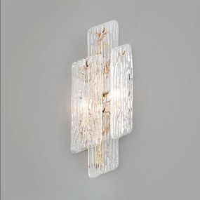 Aplica de perete LUX design deosebit PIEMONTE lucrata manual, cu 2 surse de lumina