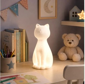 ONLI - Lampă de masă PORCELLANA 1xE14/6W/230V 27,2 cm pisică