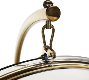 Scaun suspendat cu suport, transparent/auriu/negru, BUBBLE NEW TIP 3