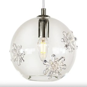 Lustra LUX decorativ fulgi de zapada din cristal SNOWFLAKE 02B