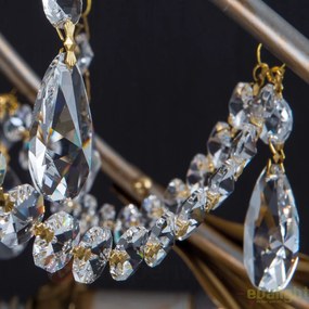 Lustra suspendata de LUX super eleganta Miramare 6-1600/7 OR silver-goldOR