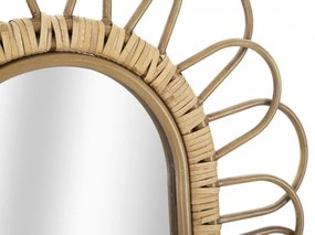 Oglinda decorativa finisaj natural din metal, 56,5x80x3 cm, Panama Mauro Ferretti