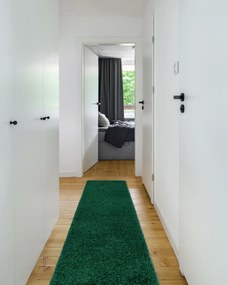 Covor, Traversa SOFFI shaggy 5cm verde - pentru bucătărie, hol și coridor