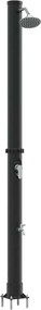 vidaXL Duș Solar Extern Negru 217 cm PVC și Aluminiu