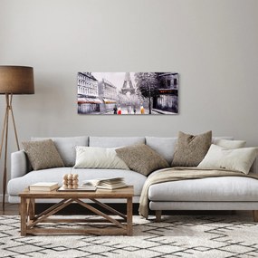 Tablou - Pictură în ulei, Paris (120x50 cm)