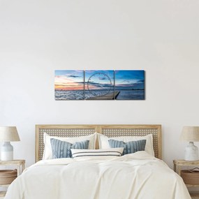 Tablou - Ponton (cu ceas) (90x30 cm)