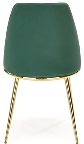 Set masa extensibila Muscat + 4 scaune K460 verde/auriu