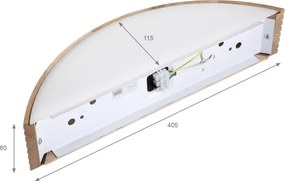 Brilagi - Aplica LED CARVALHO MODERN 1xE27/60W/230V stejar