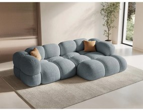 Colțar albastru deschis (cu colț pe partea dreaptă/cu șezlong) Loretto – Cosmopolitan Design