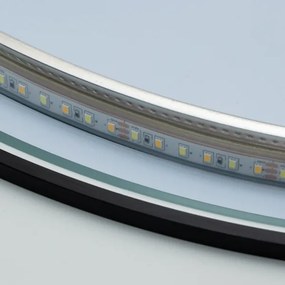 Brilagi - Oglindă de baie VENA BLACK cu LED, 19W/230V, 60 cm, IP44, CRI 90, dimerizabilă + CCT