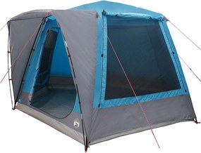vidaXL Cort de Camping Cabină albastru 420 x 420 x 227 cm Poliester