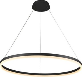 Brilagi - Lustră LED dimabilă pe cablu CIRCLE LED/55W/230V 3000-6500K negru + telecomandă