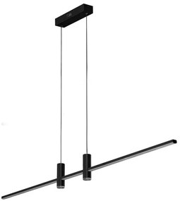 Lustra LED suspendata cu telecomanda GERARDO CCT DIMM BK