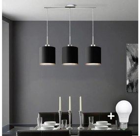 Lustră LED pe cablu Eglo TUNJA 3xE27/60W/230V negru