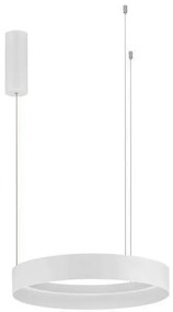 Lustra circulara aluminiu alb LED CCT LUMIA 50cm